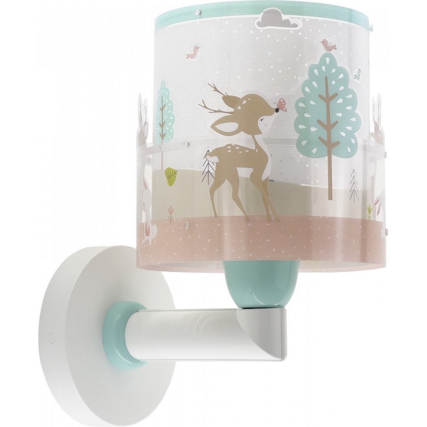 Dalber 61279 - Vägglampa för barn  LOVING DEER 1xE27/60W/230V