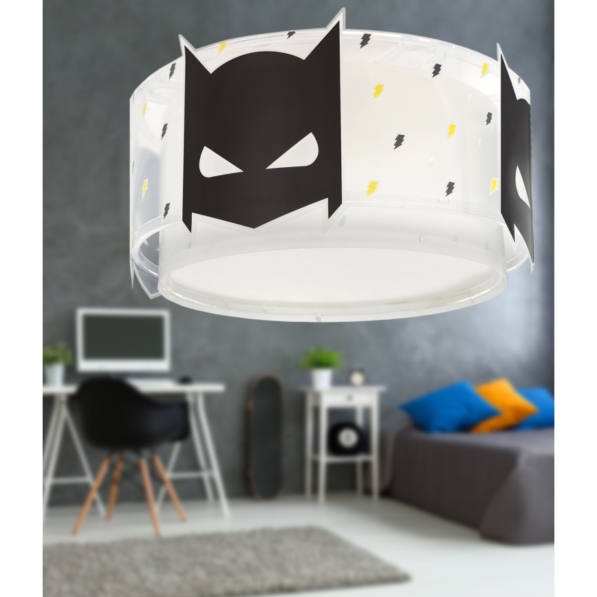 Dalber 61806 - Takbelysning för barn DARK HERO 2xE27/15W/230V