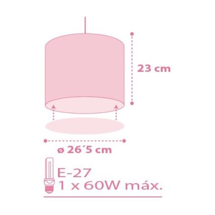 Dalber 62002S - Barnlampa COLORS 1xE27/60W/230V