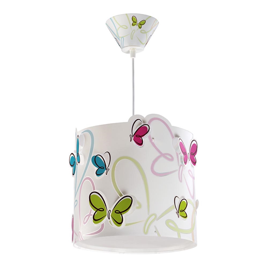 Dalber 62142 - Ljuskrona Barn BUTTERFLY 1xE27/60W/230V