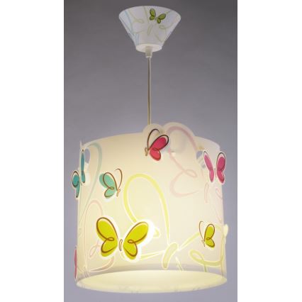Dalber 62142 - Ljuskrona Barn BUTTERFLY 1xE27/60W/230V