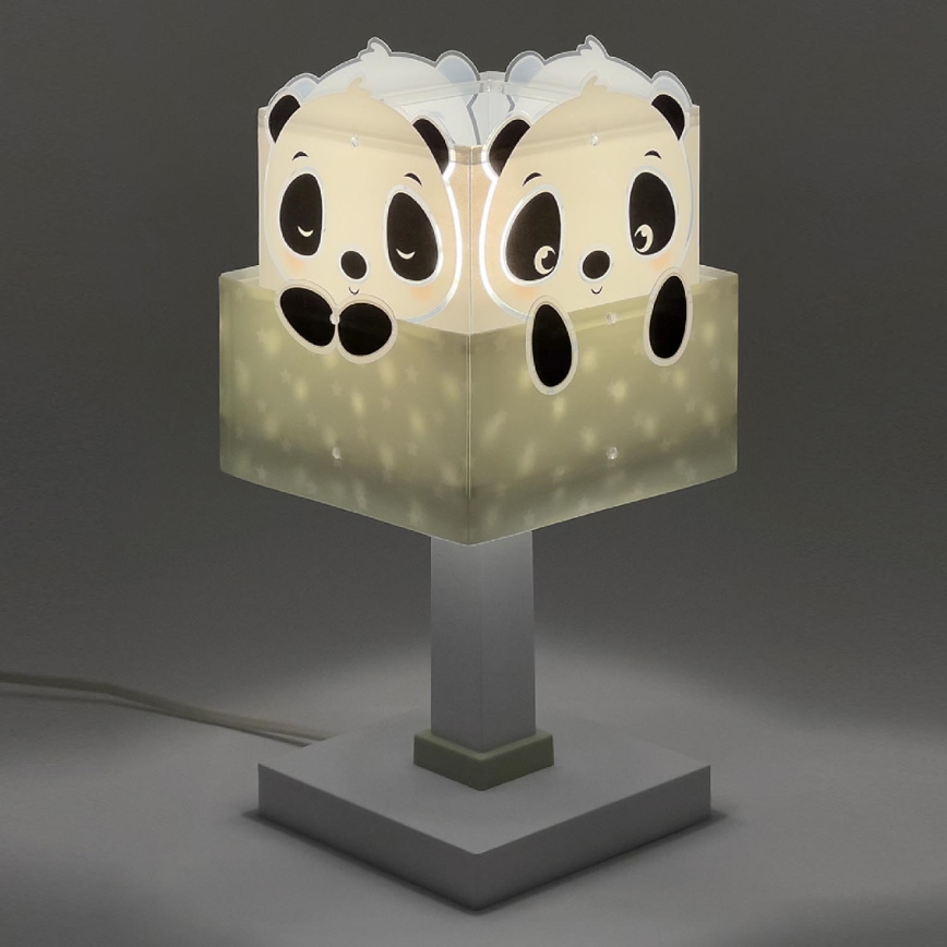 Dalber 63161H - Barnlampa  PANDA 1xE14/40W/230V grön