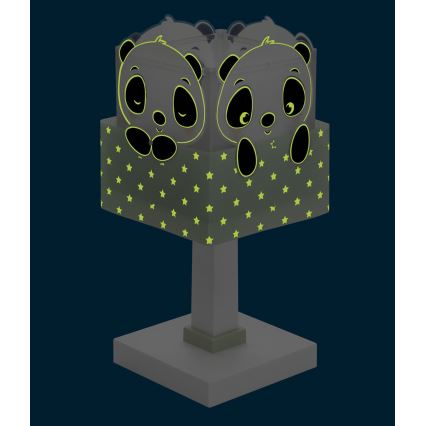 Dalber 63161H - Barnlampa  PANDA 1xE14/40W/230V grön