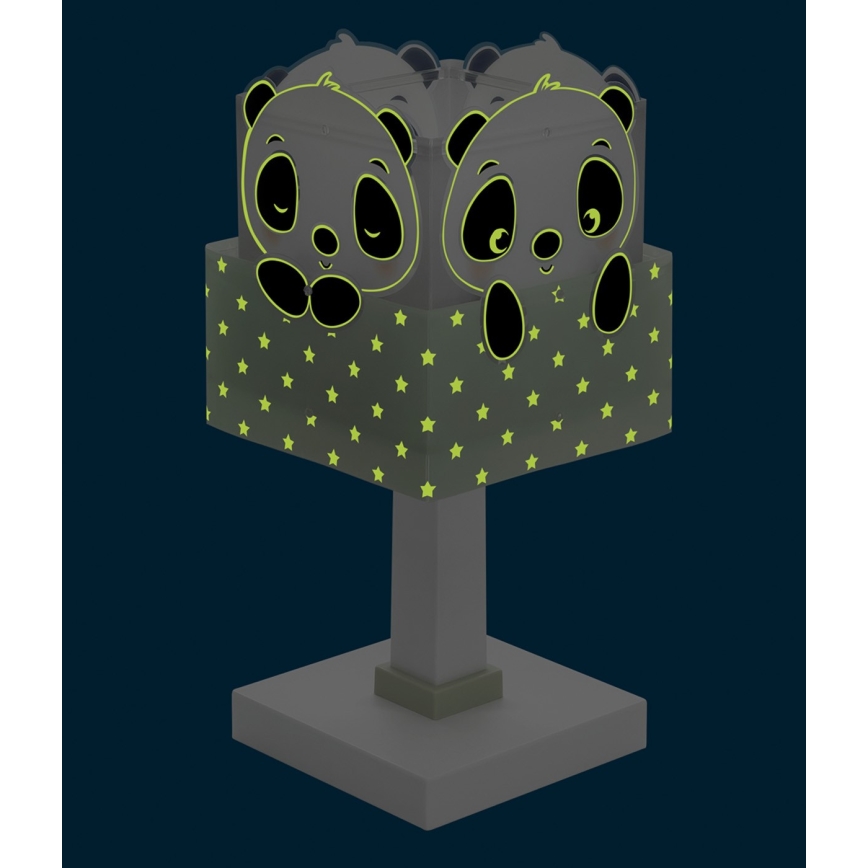 Dalber 63161H - Barnlampa  PANDA 1xE14/40W/230V grön