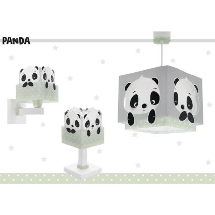 Dalber 63161H - Barnlampa  PANDA 1xE14/40W/230V grön