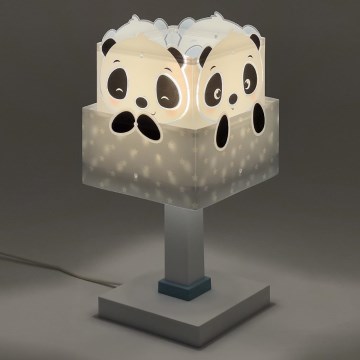 Dalber 63161T - Barnlampa  PANDA 1xE14/40W/230V blå 