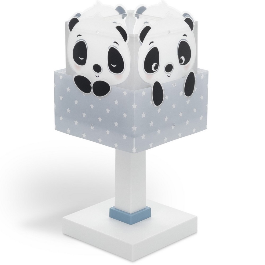 Dalber 63161T - Barnlampa  PANDA 1xE14/40W/230V blå 