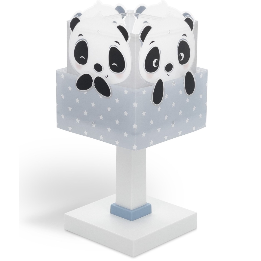 Dalber 63161T - Barnlampa  PANDA 1xE14/40W/230V blå 