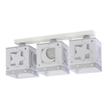 Dalber 63233NE - Barnlampa för tak MOONLIGHT 3xE27/60W/230V
