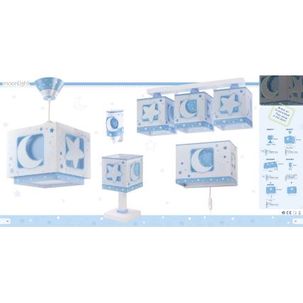 Dalber 63233NT - Barn Takbelysning MOONLIGHT 3xE27/60W/230V