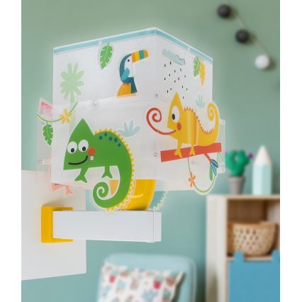 Dalber 63319 - Väggbelysning för barn HAPPY JUNGLE 1xE27/15W/230V