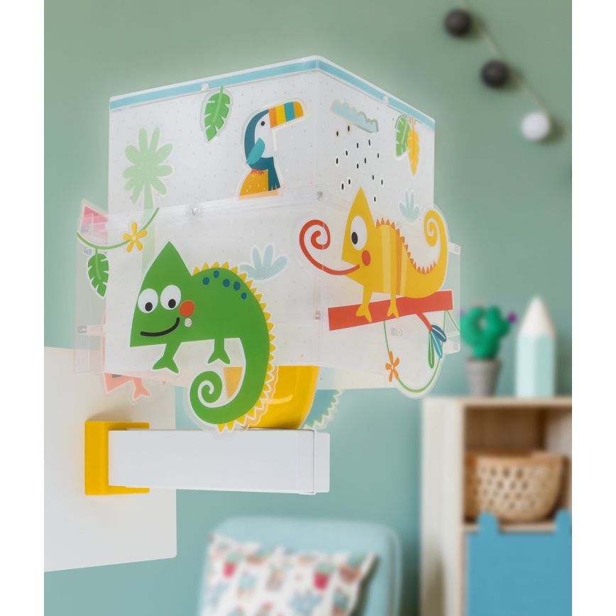 Dalber 63319 - Väggbelysning för barn HAPPY JUNGLE 1xE27/15W/230V