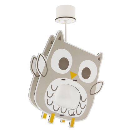 Dalber 63397 - Ljuskrona för barn OWL 1xE27/15W/230V