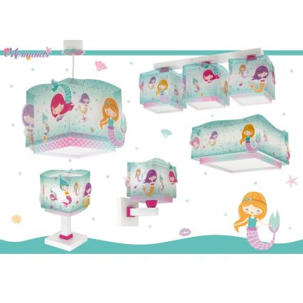 Dalber 63449 - Väggbelysning för barn MERMAIDS 1xE27/60W/230V