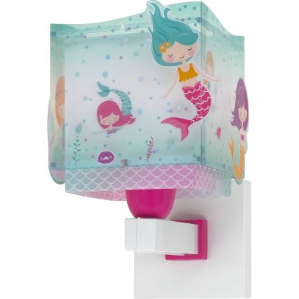 Dalber 63449 - Väggbelysning för barn MERMAIDS 1xE27/60W/230V