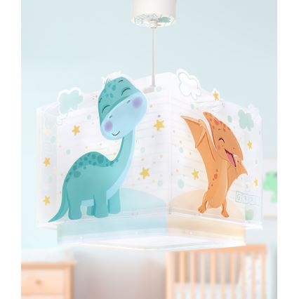 Dalber 63452 - Taklampa för barn BABY DINOS 1xE27/15W/230V flerfärgad