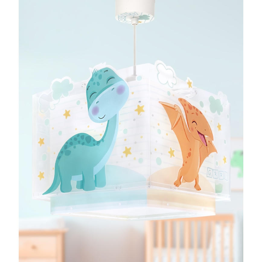 Dalber 63452 - Taklampa för barn BABY DINOS 1xE27/15W/230V flerfärgad
