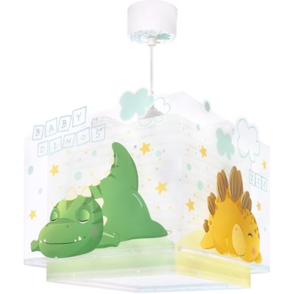 Dalber 63452 - Taklampa för barn BABY DINOS 1xE27/15W/230V flerfärgad