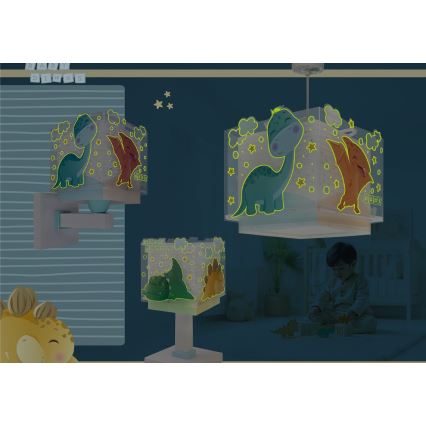 Dalber 63452 - Taklampa för barn BABY DINOS 1xE27/15W/230V flerfärgad