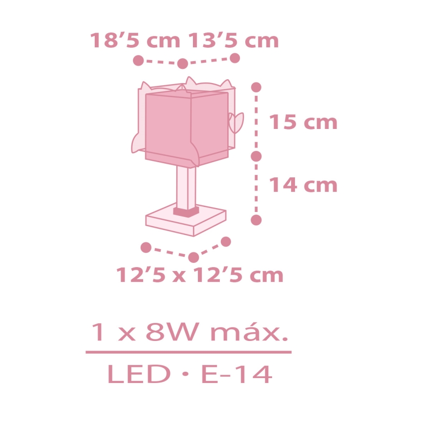 Dalber 64481 -  Lampa för barn LITTLE FRIENDS 1xE14/8W/230V