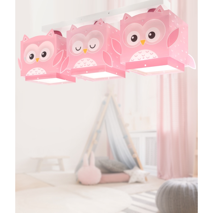 Dalber 64483 - Takbelysning för barn LITTLE FRIENDS 3xE27/15W/230V