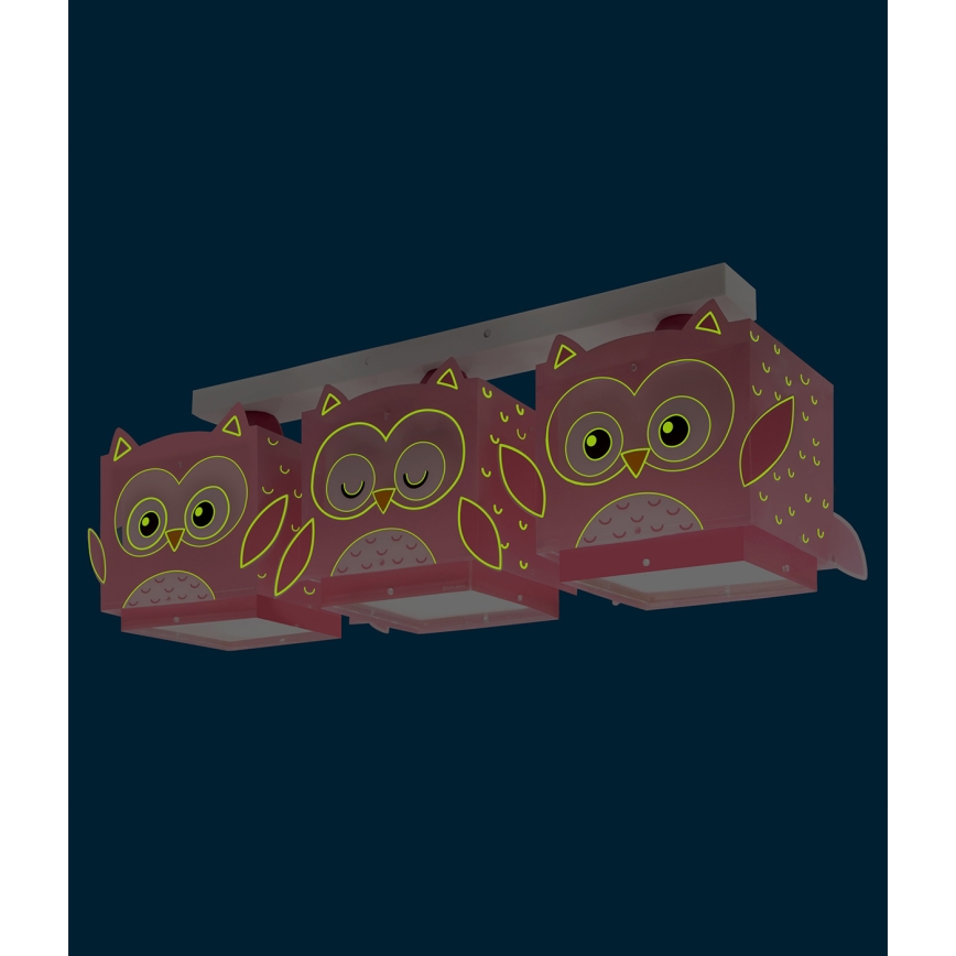 Dalber 64483 - Takbelysning för barn LITTLE FRIENDS 3xE27/15W/230V