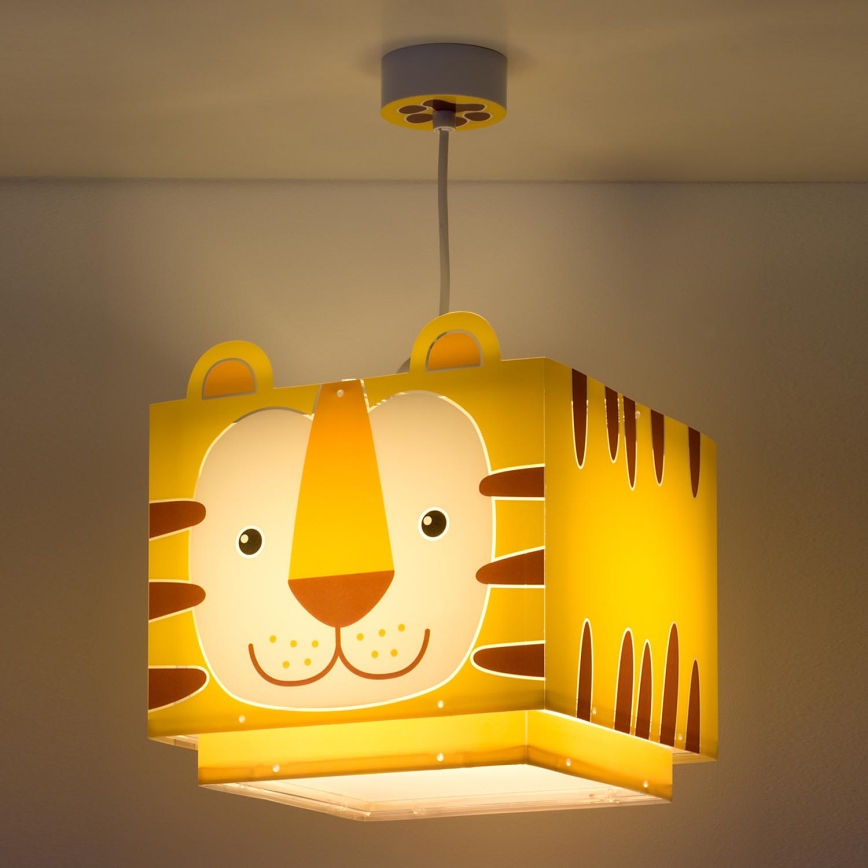 Dalber 64562 - Ljuskrona Barn LITTLE TIGER 1xE27/60W/230V