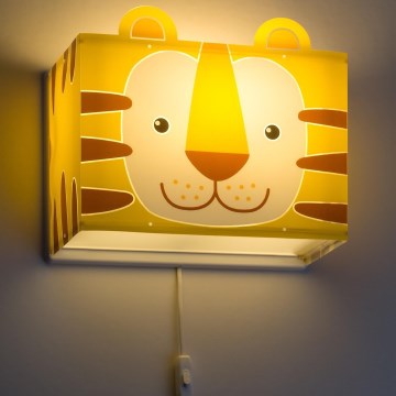 Dalber 64568 - Väggbelysning Barnrum LITTLE TIGER 1xE27/60W/230V