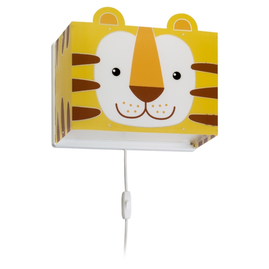 Dalber 64568 - Väggbelysning Barnrum LITTLE TIGER 1xE27/60W/230V