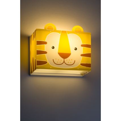 Dalber 64568 - Väggbelysning Barnrum LITTLE TIGER 1xE27/60W/230V