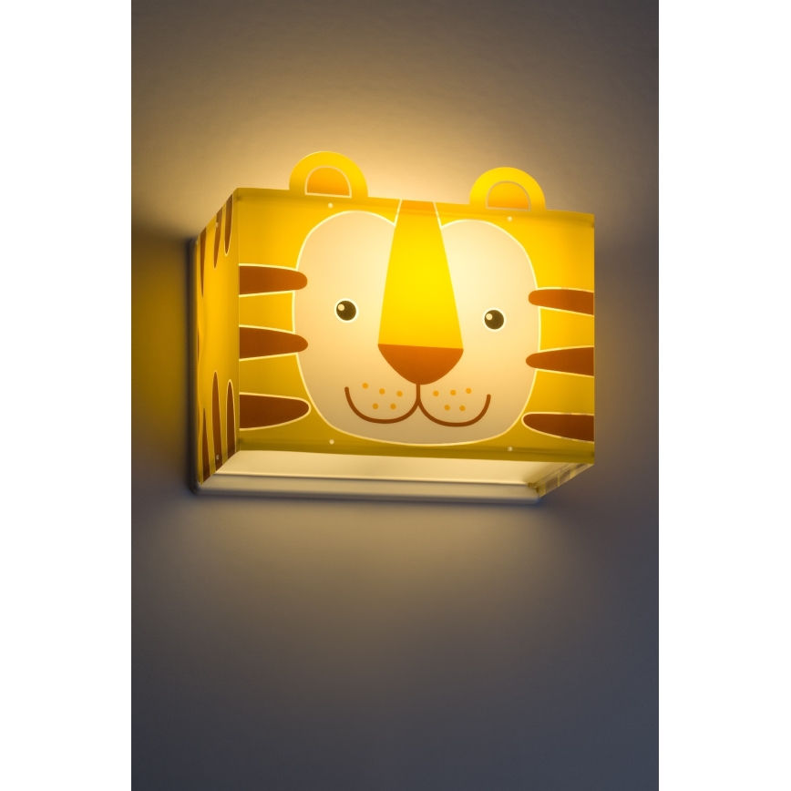 Dalber 64568 - Väggbelysning Barnrum LITTLE TIGER 1xE27/60W/230V