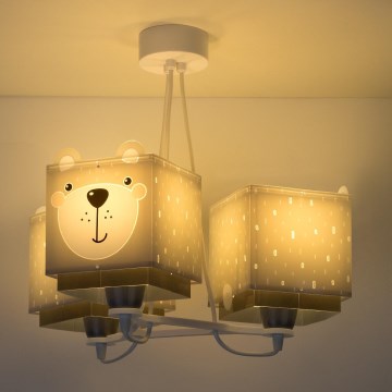 Dalber 64577 - Ljuskrona Barn LITTLE TEDDY 3xE27/60W/230V