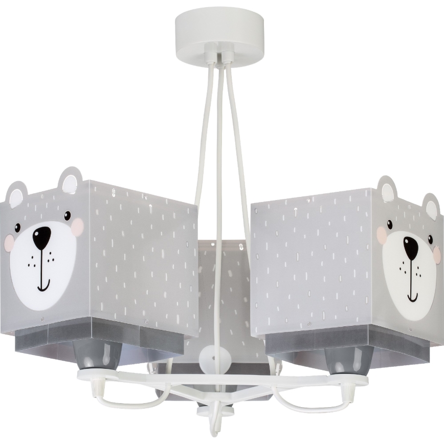 Dalber 64577 - Ljuskrona Barn LITTLE TEDDY 3xE27/60W/230V
