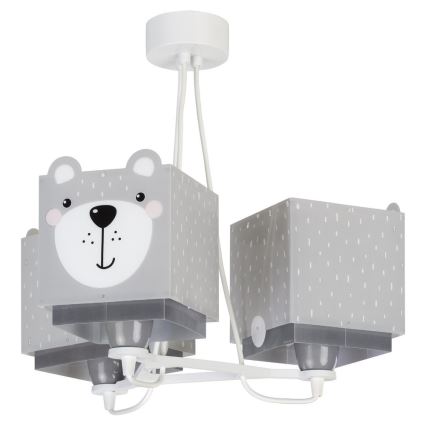 Dalber 64577 - Ljuskrona Barn LITTLE TEDDY 3xE27/60W/230V
