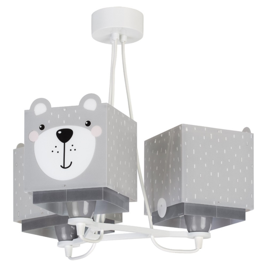 Dalber 64577 - Ljuskrona Barn LITTLE TEDDY 3xE27/60W/230V