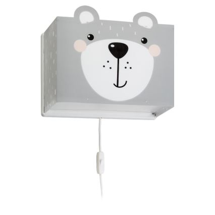 Dalber 64578 - Väggbelysning Barnrum LITTLE TEDDY 1xE27/60W/230V
