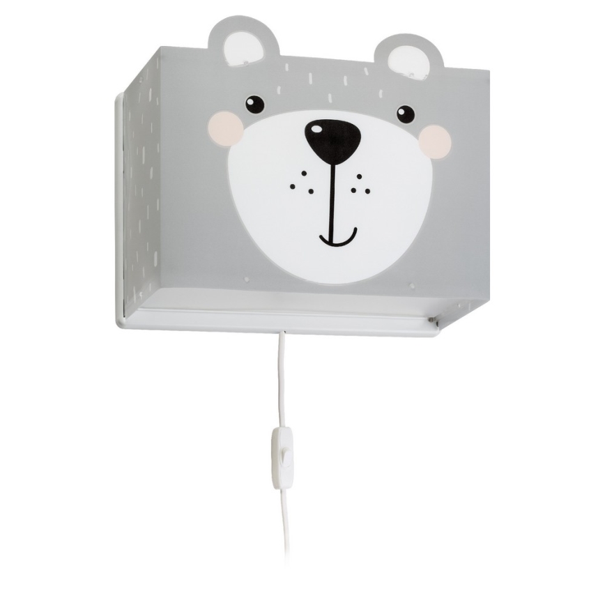 Dalber 64578 - Väggbelysning Barnrum LITTLE TEDDY 1xE27/60W/230V