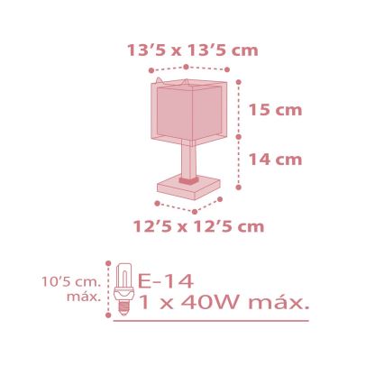 Dalber 64581 - Barn Lampa LITTLE FOX 1xE14/40W/230V