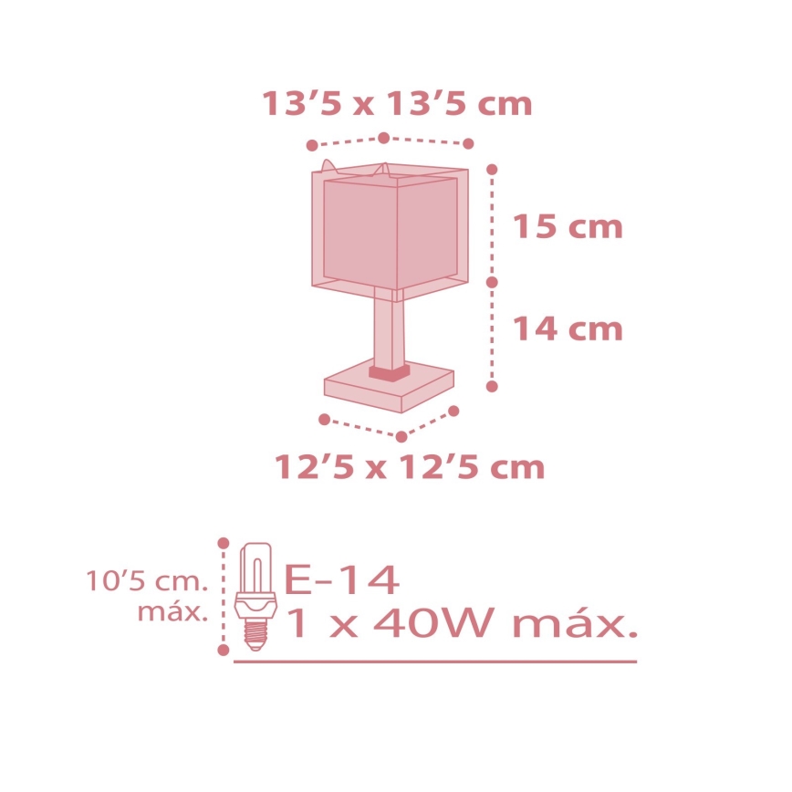 Dalber 64581 - Barn Lampa LITTLE FOX 1xE14/40W/230V