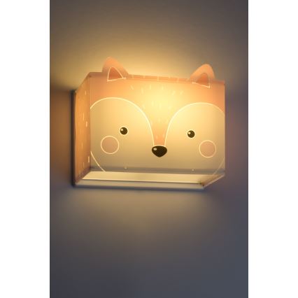 Dalber 64588 - Väggbelysning Barnrum LITTLE FOX 1xE27/60W/230V