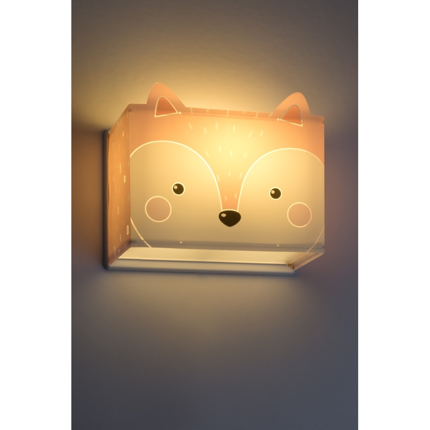 Dalber 64588 - Väggbelysning Barnrum LITTLE FOX 1xE27/60W/230V