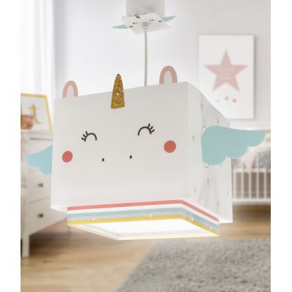 Dalber 64592 - Ljuskrona för barn LITTLE UNICORN 1xE27/15W/230V