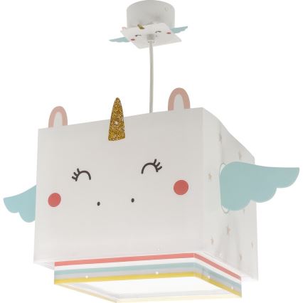 Dalber 64592 - Ljuskrona för barn LITTLE UNICORN 1xE27/15W/230V