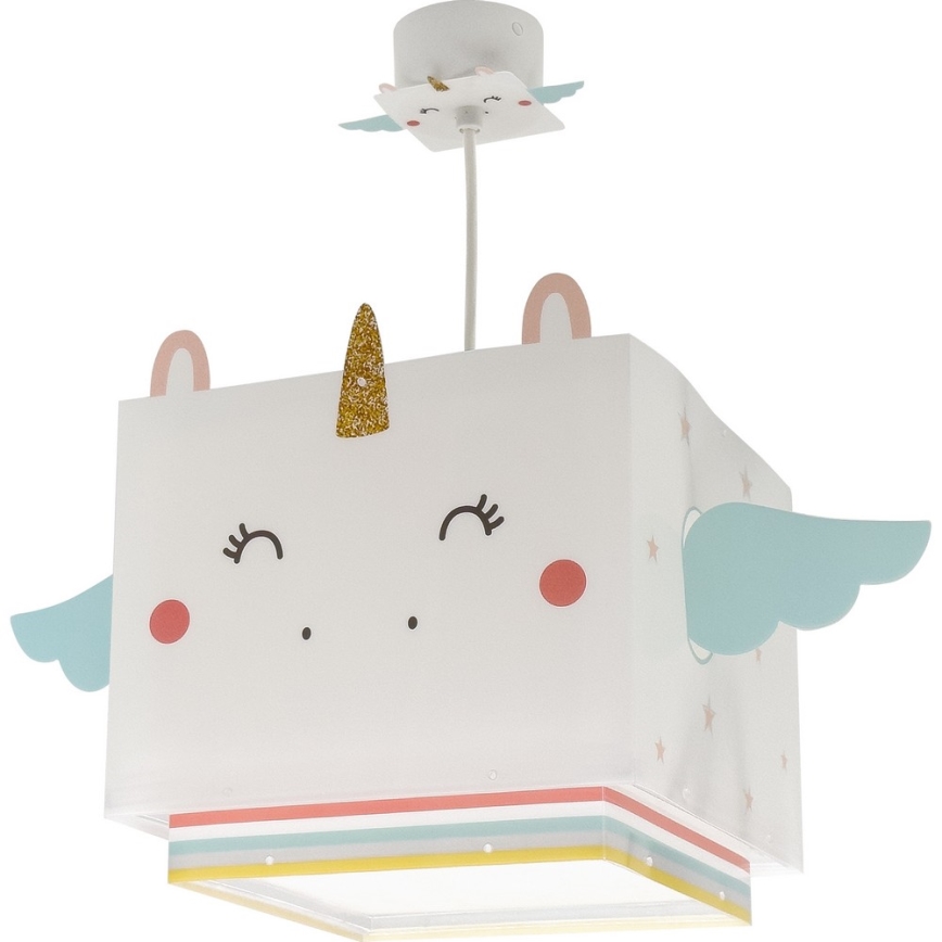 Dalber 64592 - Ljuskrona för barn LITTLE UNICORN 1xE27/15W/230V