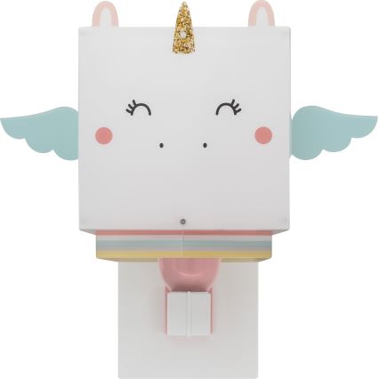 Dalber 64599 - Väggbelysning för barn LITTLE UNICORN 1xE27/15W/230V