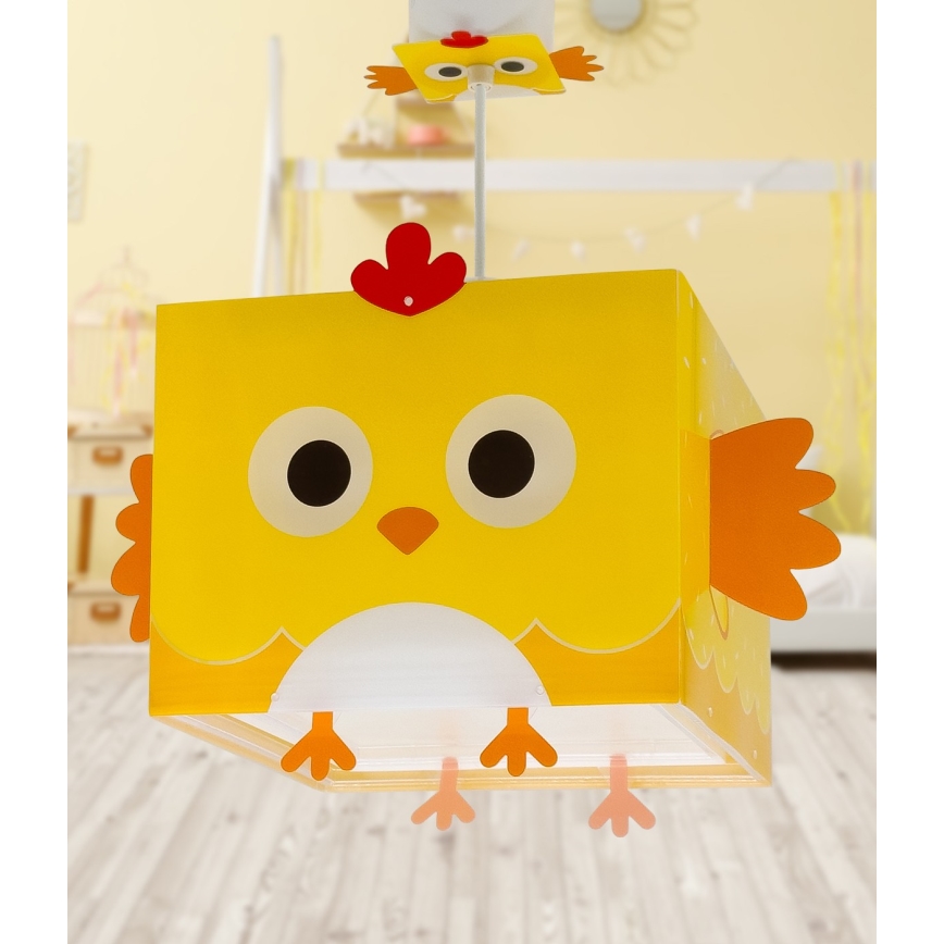 Dalber 64642 - Ljuskrona för barn LITTLE CHICKEN 1xE27/15W/230V