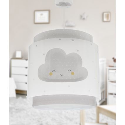 Dalber 76012E - Ljuskrona för barn BABY DREAMS 1xE27/15W/230V grå
