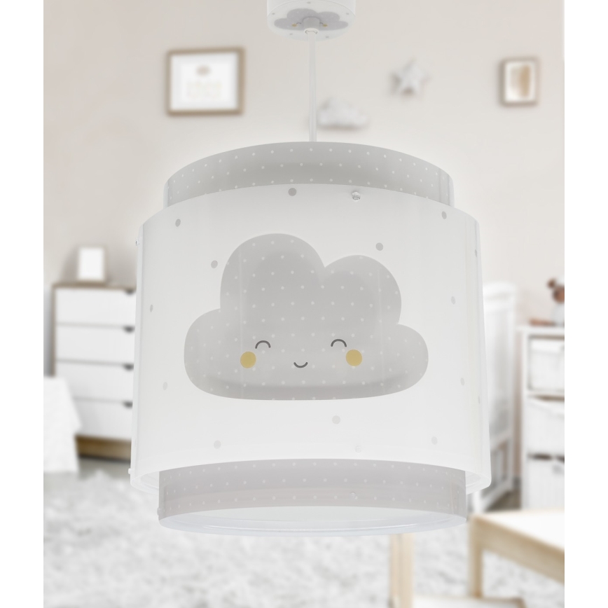 Dalber 76012E - Ljuskrona för barn BABY DREAMS 1xE27/15W/230V grå