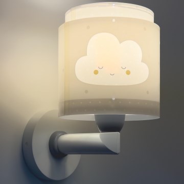 Dalber 76019E - Väggbelysning för barn BABY DREAMS 1xE27/15W/230V grå