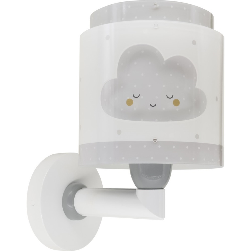Dalber 76019E - Väggbelysning för barn BABY DREAMS 1xE27/15W/230V grå